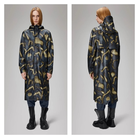 Rains Jackets & Blazers - New! RAINS Unisex Longer Jacket Raincoat in Murph